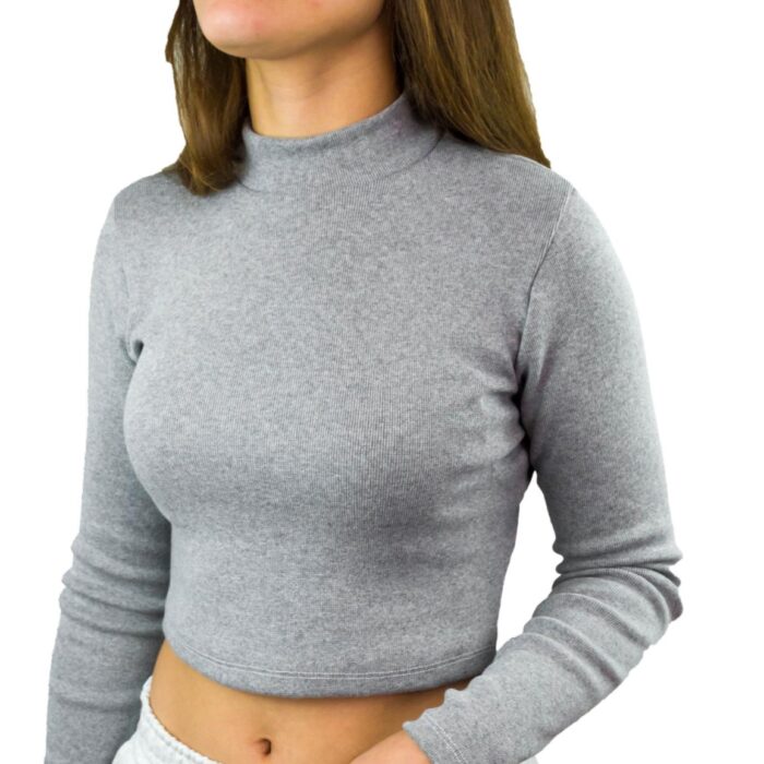 ALLure Twist-Front Long-Sleeve Crop Top - Image 3